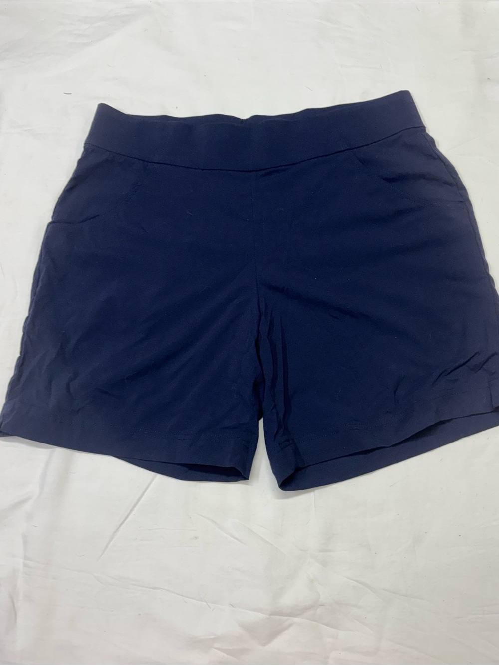 Columbia Navy High-Waist Pull-On Performance Shorts